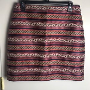Loft Brocade mini size 8P with navy, coral, tan and blush colors
